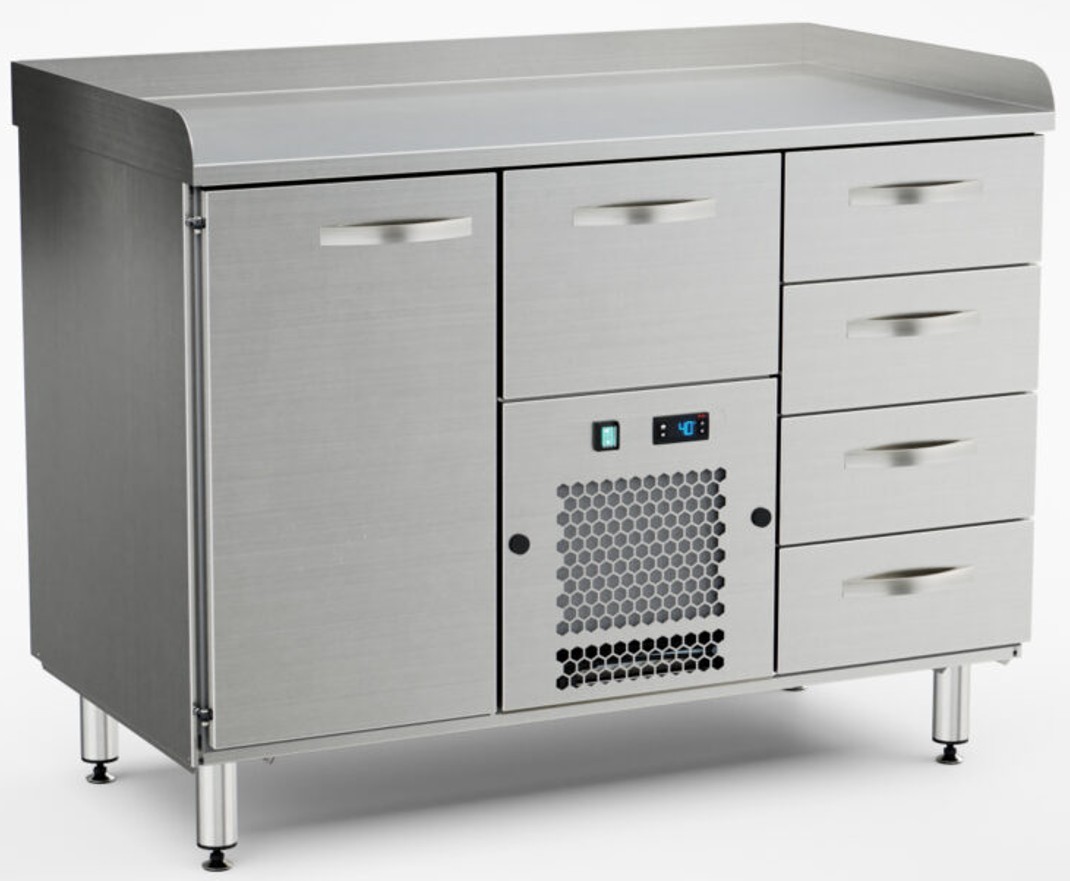 Inox Baltic pitsa külmtöölaud PZK-1215