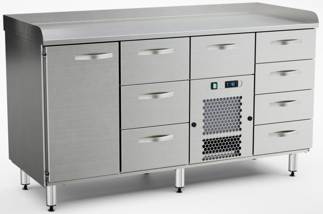 Inox Baltic pitsa külmtöölaud PZK-1618