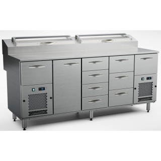 Inox Baltic pitsa külmtöölaud KTL/P-2019